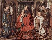 Jan Van Eyck Madonna des Kanonikus Georg van der Paele, mit Hl. Domizian, dem Hl. Georg und dem Stifter Paele oil painting